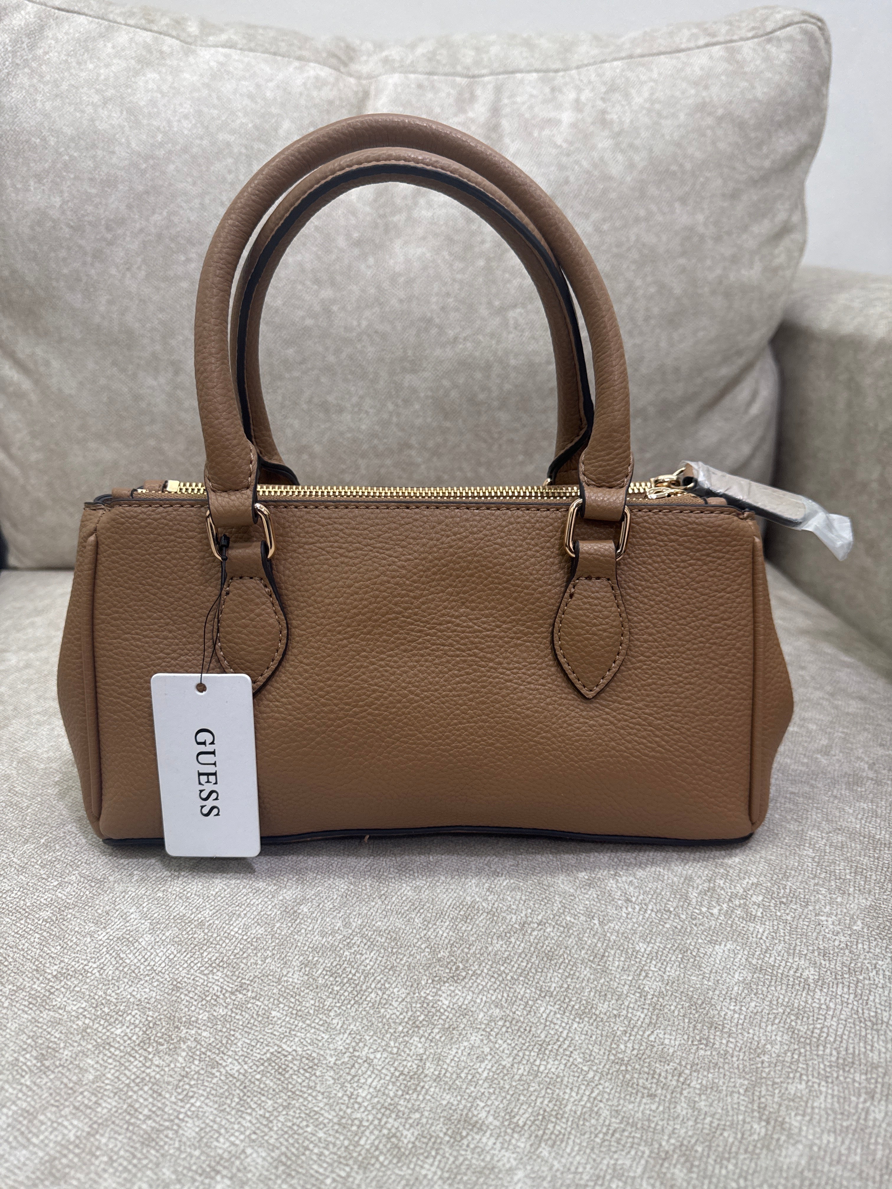 Guess Saddle Tan Doretta Satchel Bag