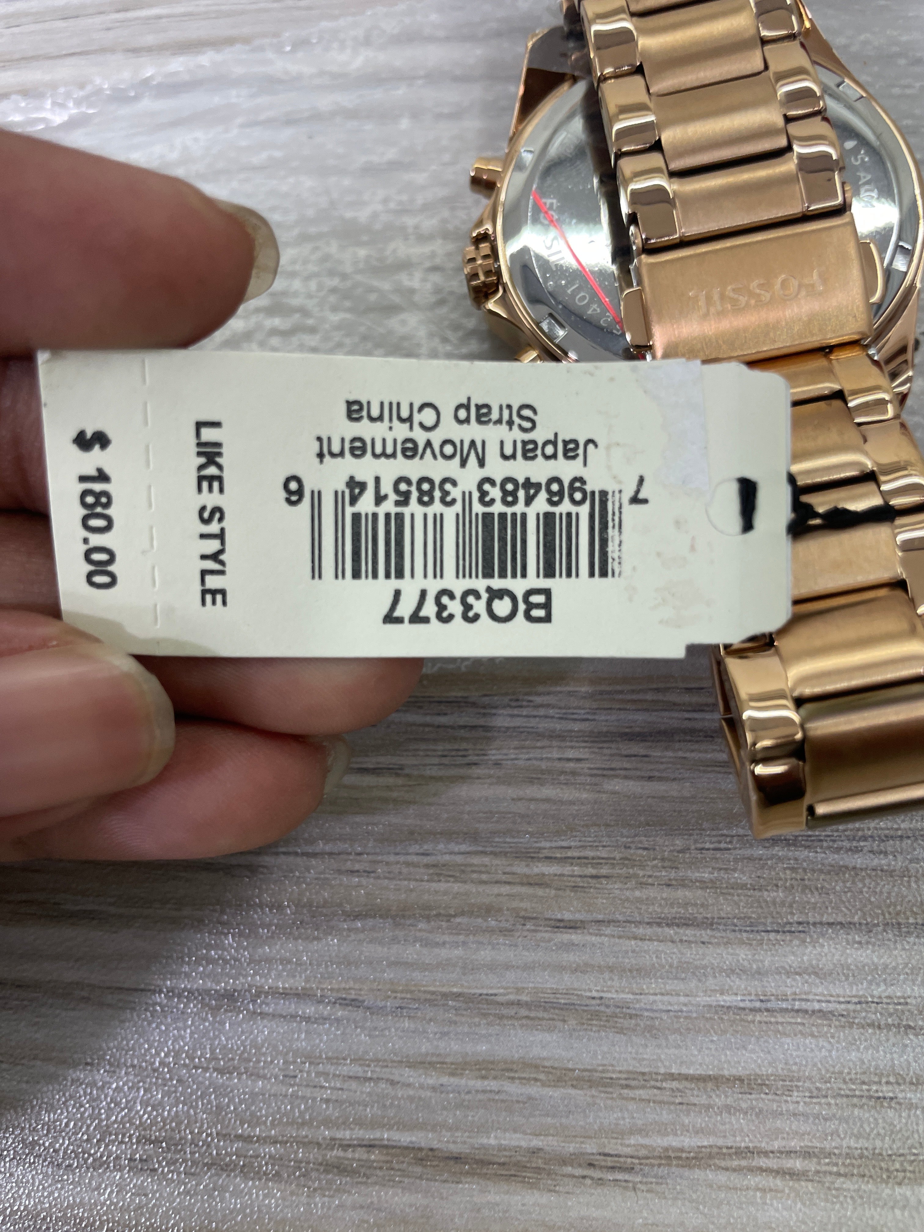 Fossil BQ3377 Modern Courier Chronograph Rose-Gold-Tone Stainless Steel Watch