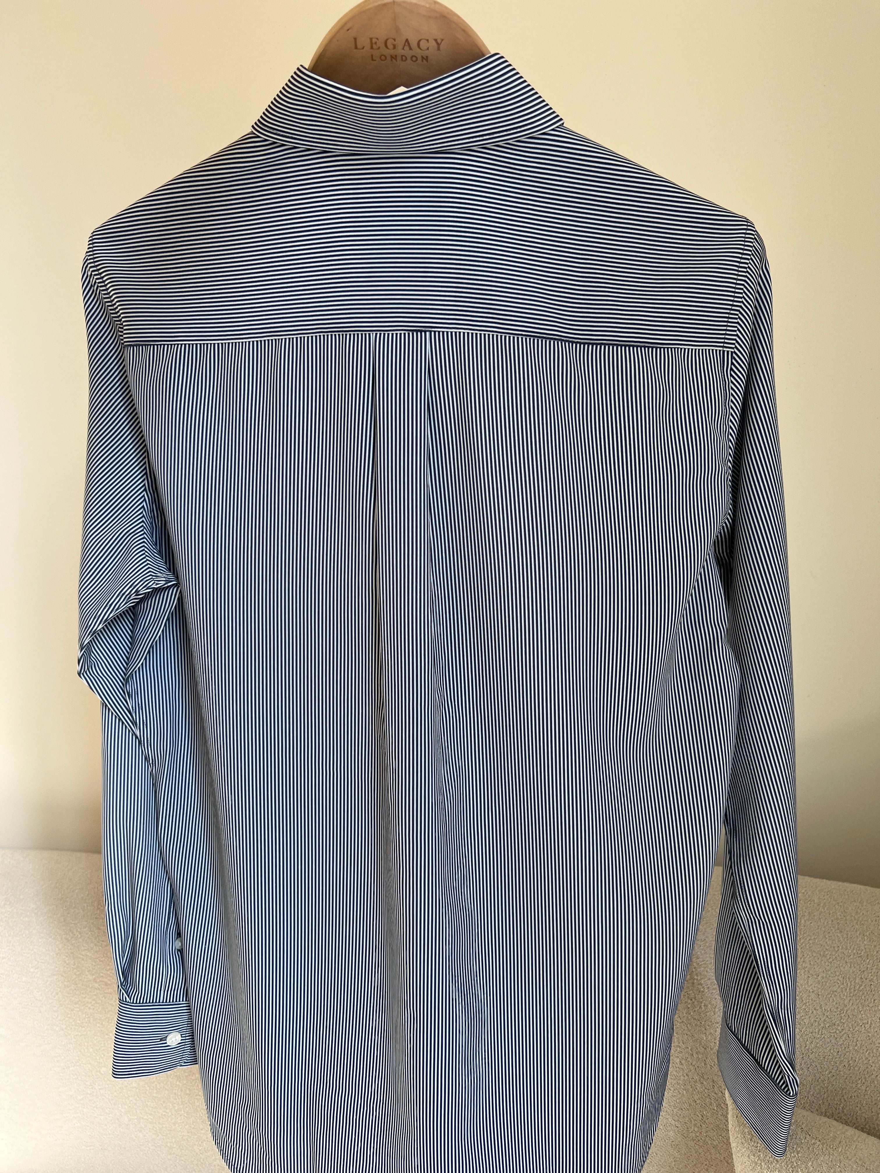 Scotch & Soda stretch shirt with a pinstripe design and a slim fit