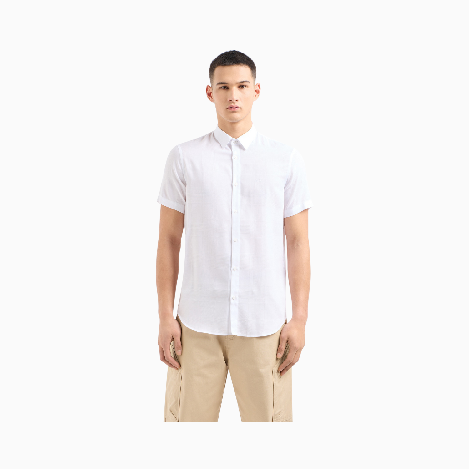 A/X Classic White Regular Fit Cotton Shirt L