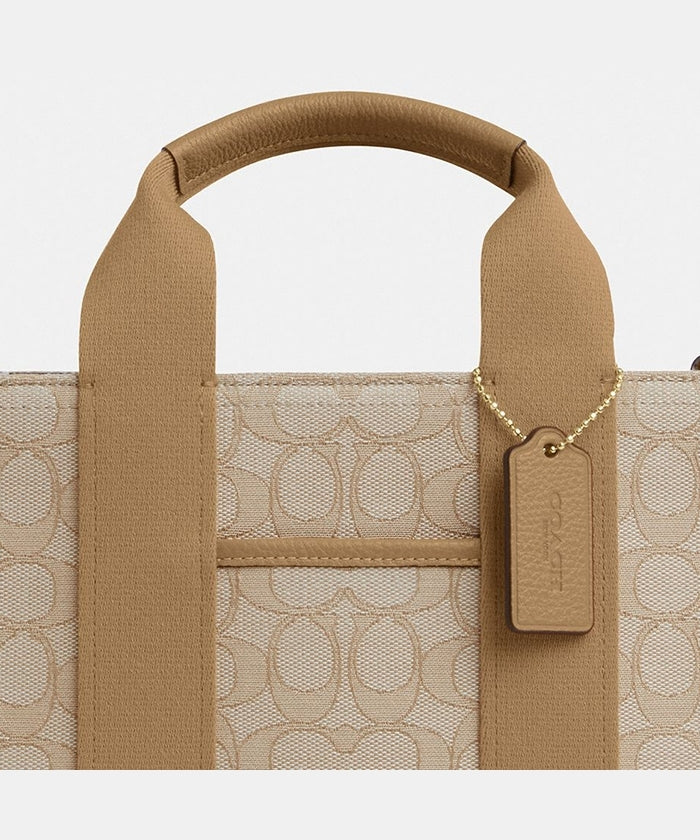 Coach Smith Tote Bag in signature jacquard with a detachable strap