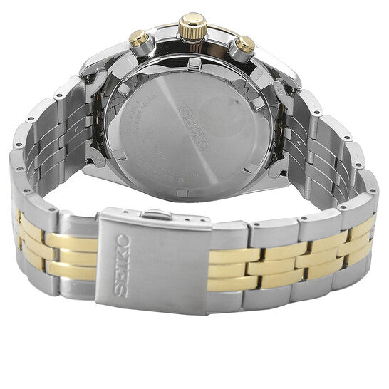 Seiko SSB430P1 Men's Chronograph Watch — Black/Two Tone