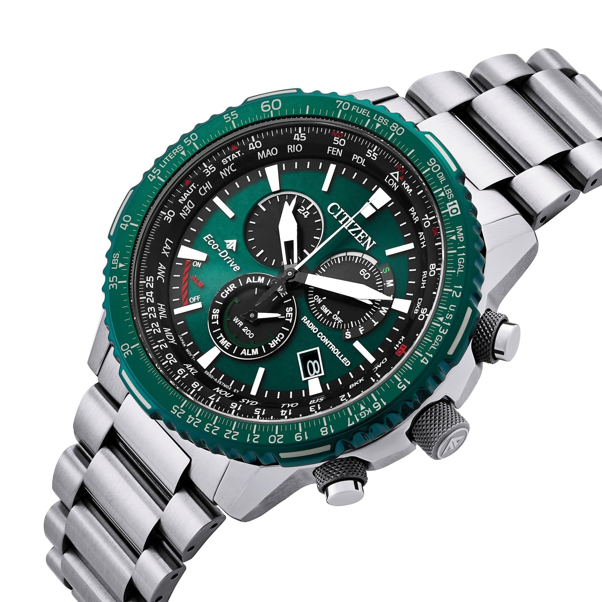 Citizen Promaster Air A.T 43mm Stainless Steel Chronograph Eco-Drive Men’s Watch