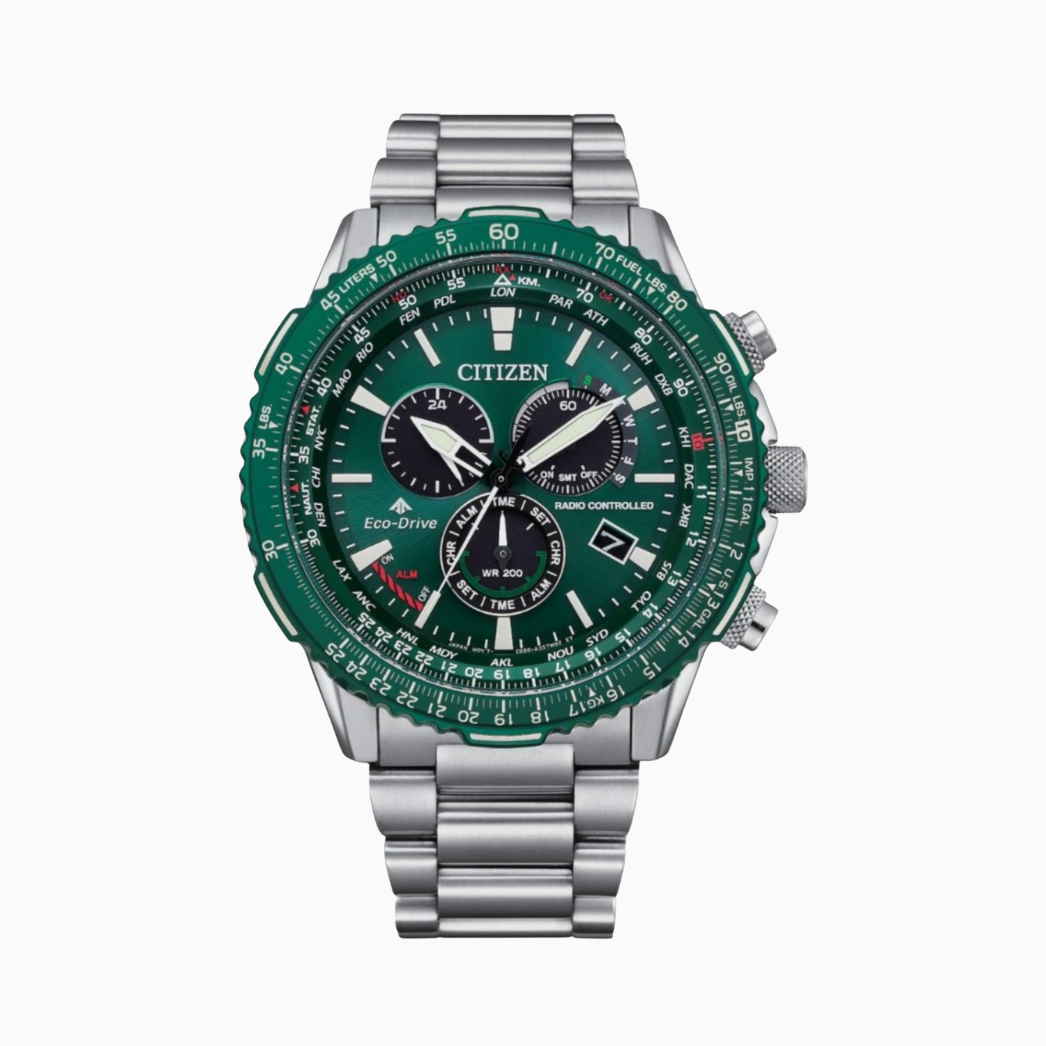 Citizen Promaster Air A.T 43mm Stainless Steel Chronograph Eco-Drive Men’s Watch