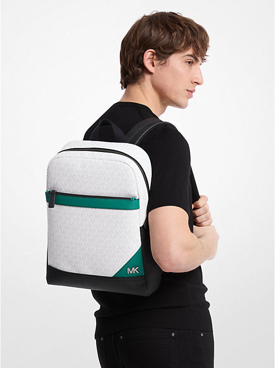 Cooper Medium Color-Block Signature Logo Backpack
