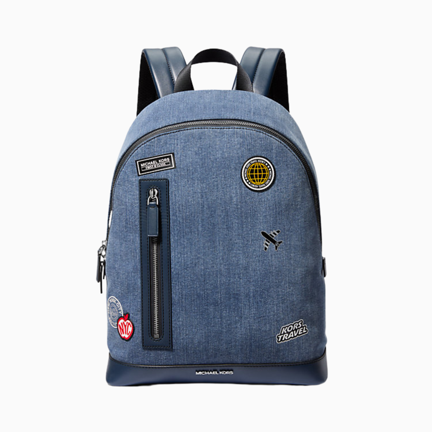 Cooper Slim Embellished Denim Commuter Backpack