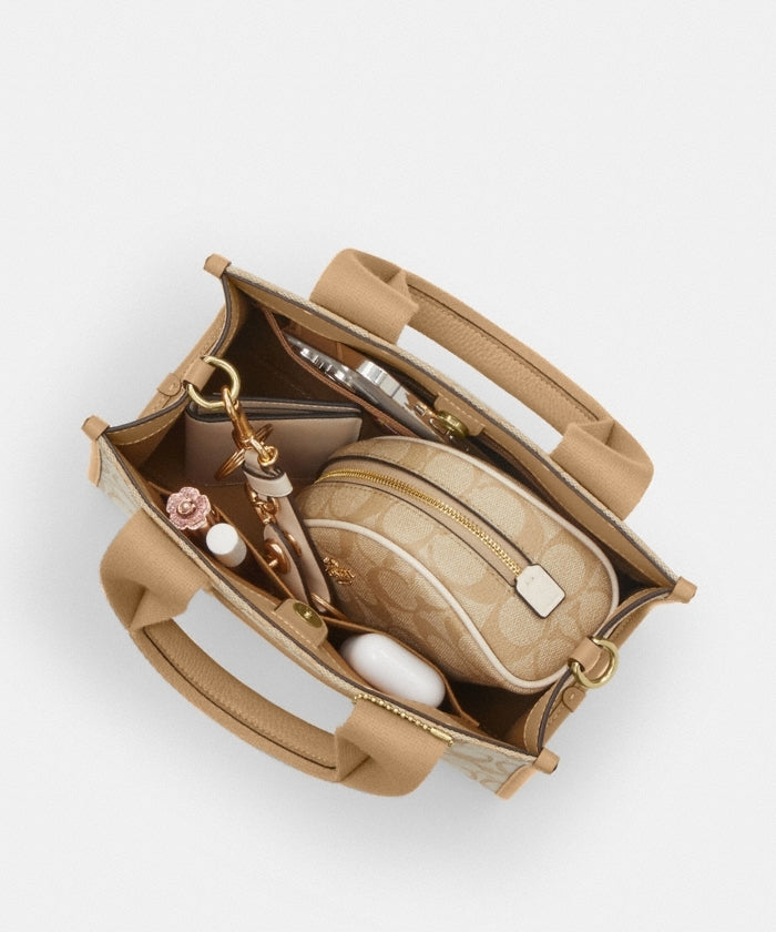 Coach Smith Tote Bag in signature jacquard with a detachable strap