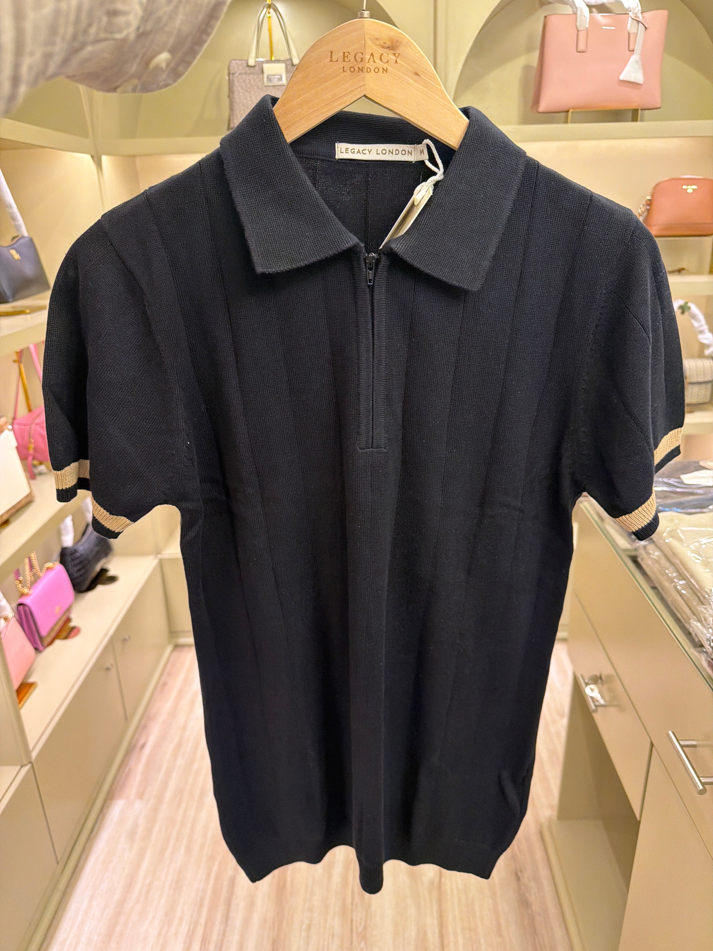 LCY Legacy Wide Rib Knitted Polo