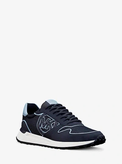 Michael Kors Dax Leather Slip-On Sneaker — Navy