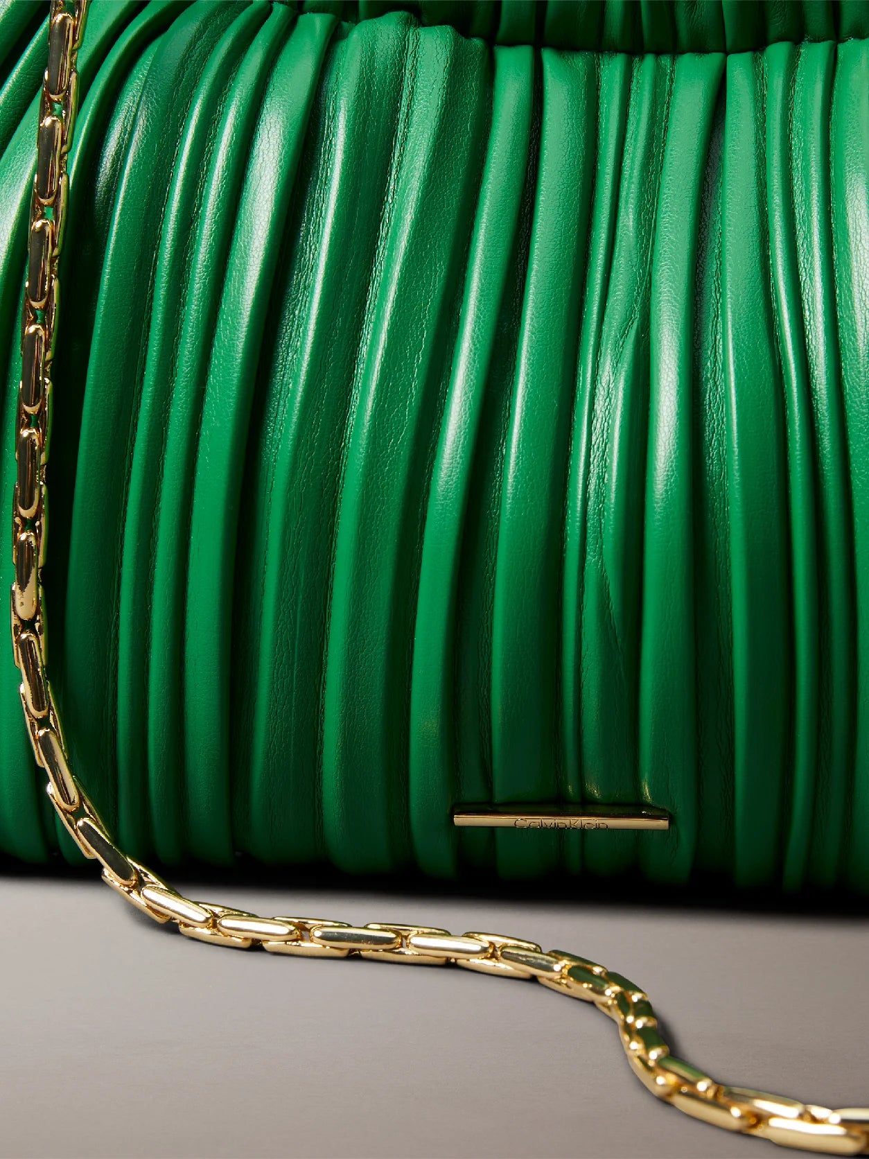 Drawstring Plisse Crossbody Bag