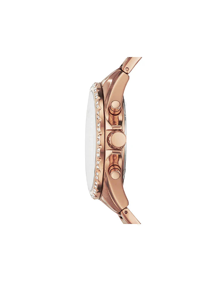 Fossil BQ3377 Modern Courier Chronograph Rose-Gold-Tone Stainless Steel Watch