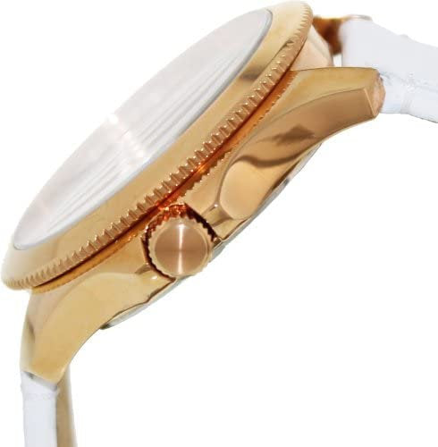 Fossil Cecile Rose gold White Leather Quartz Watch AM4486