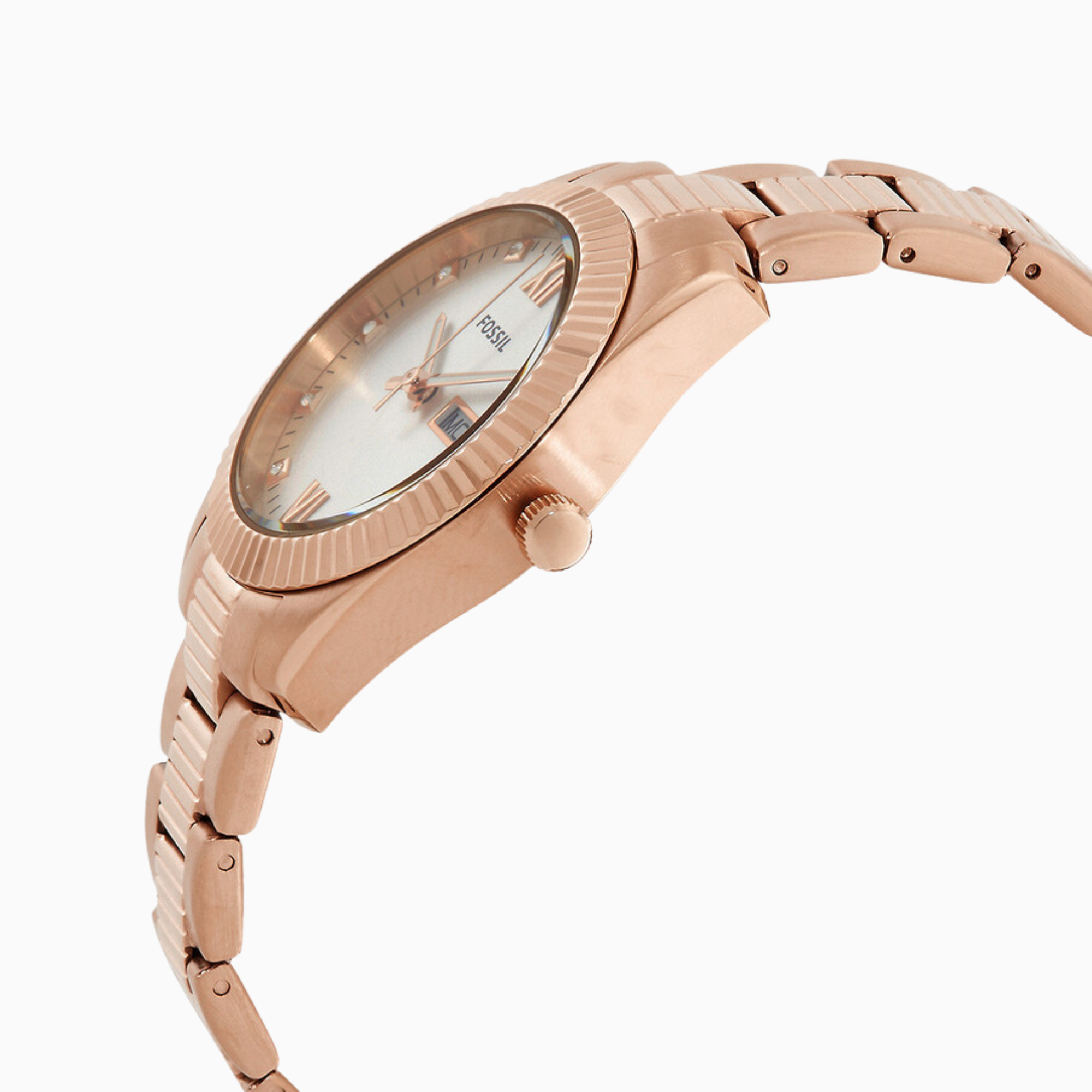 Fossil Scarlette Quartz Crystal Silver Dial Ladies Watch