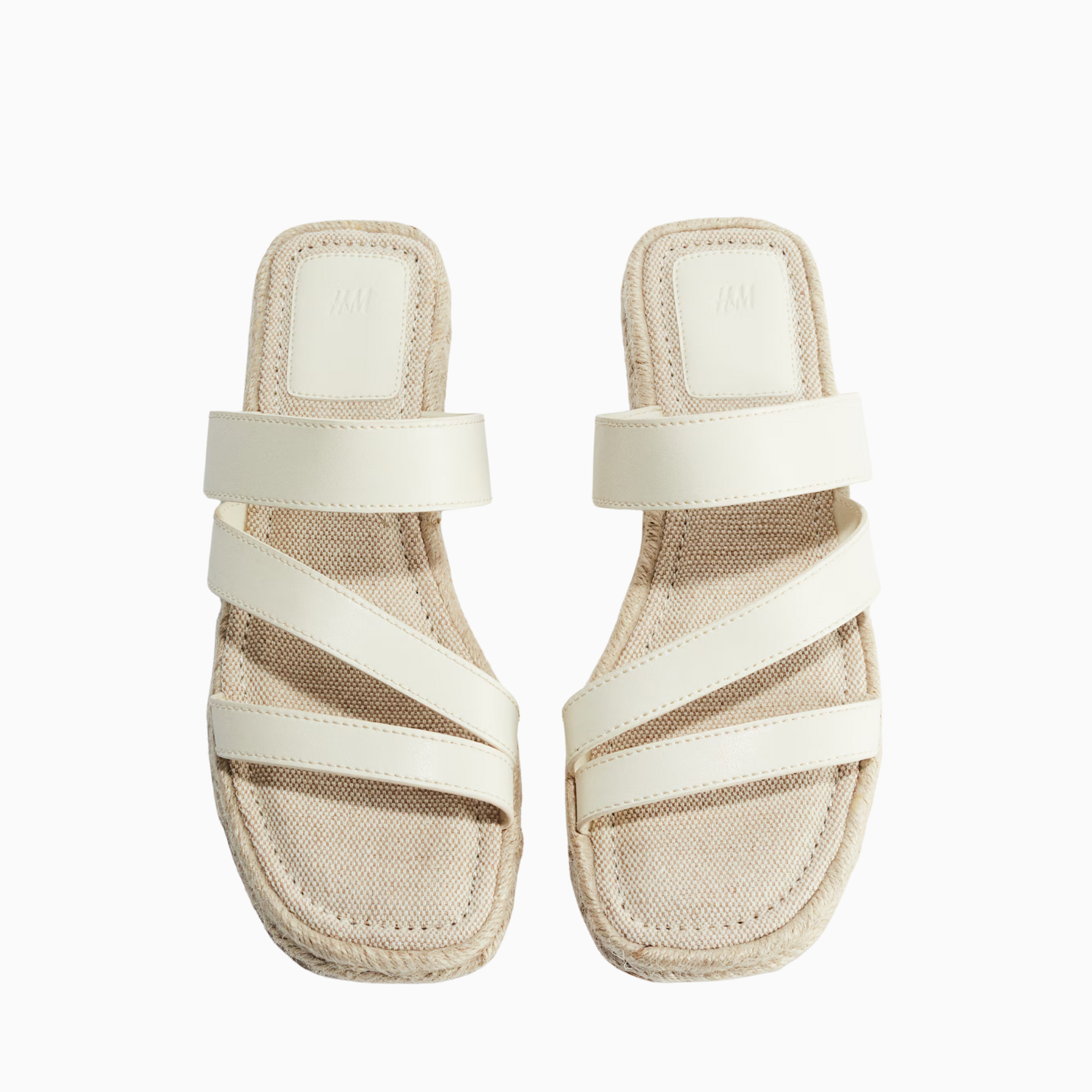 H&M Espadrille Sandals — Cream