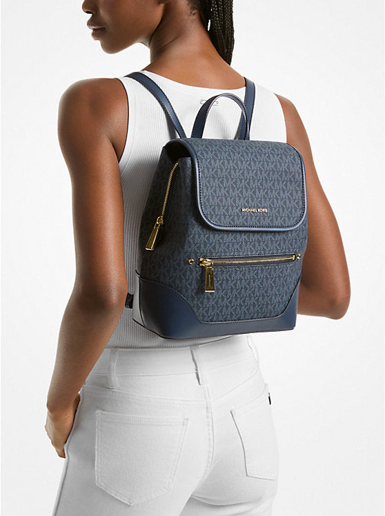Michael Kors Harrison Medium Logo Backpack — Admiral Blue 30S3G8HB2B