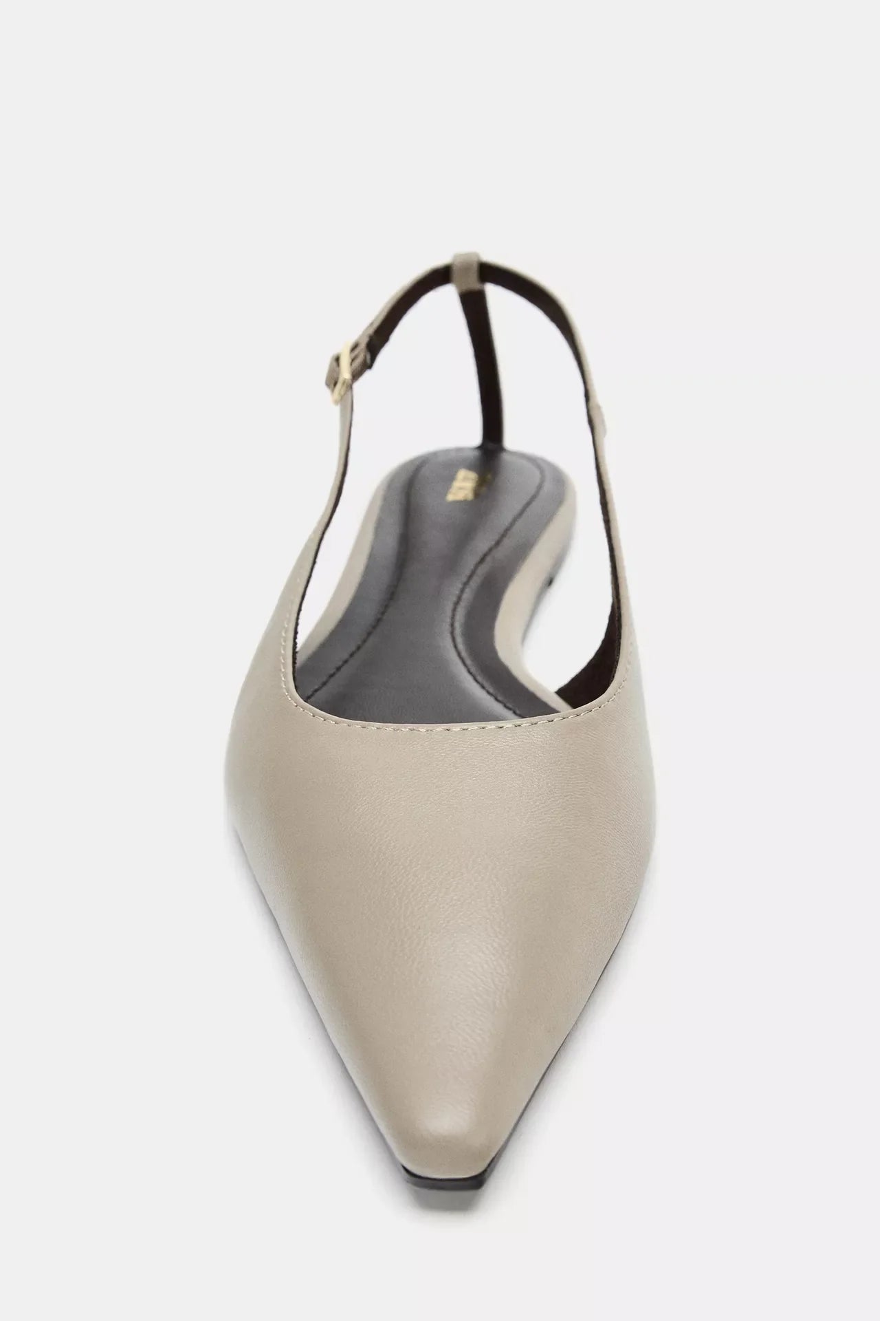 Zara Strappy Slingback Shoes — Taupe Grey