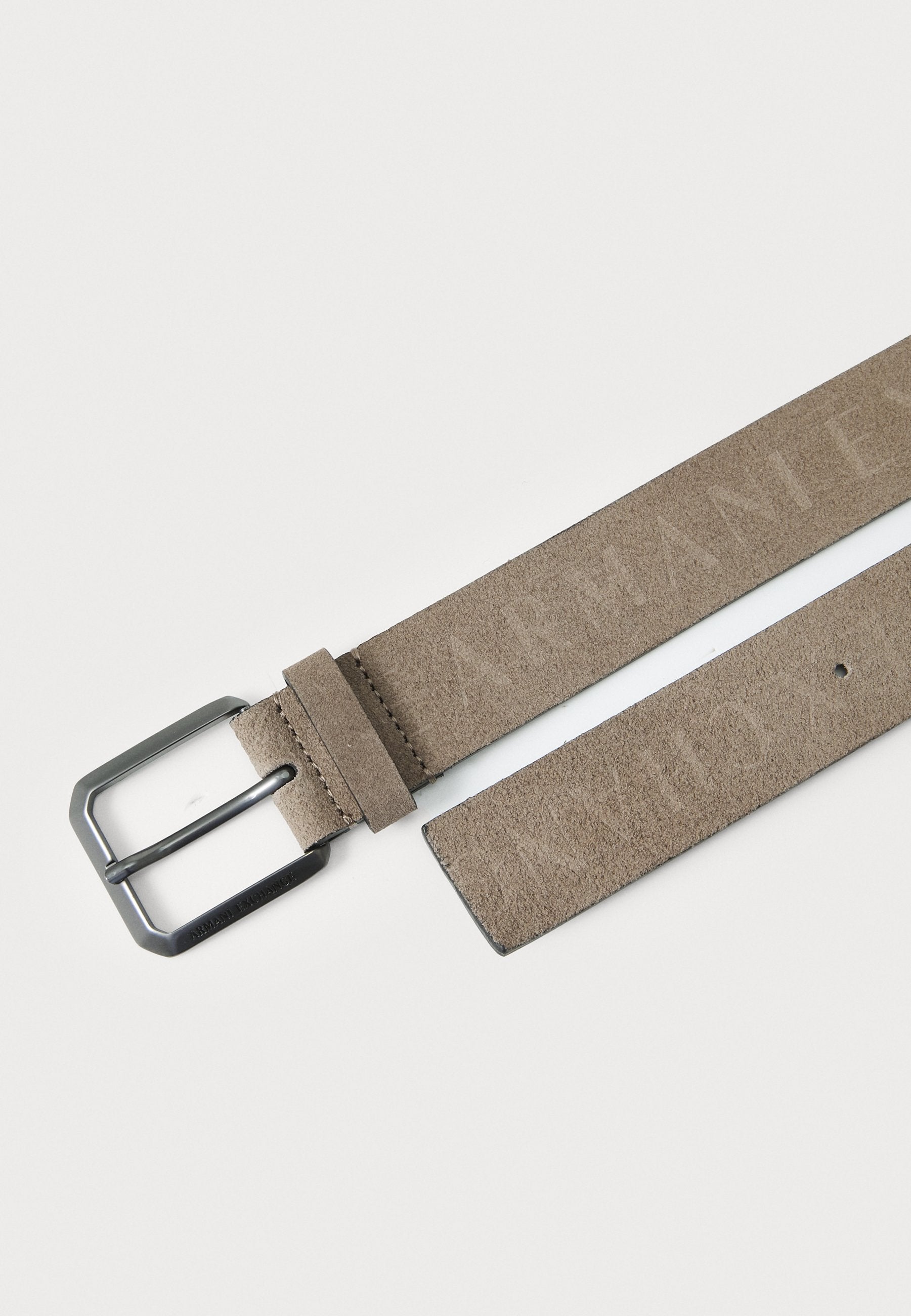 an Armani Exchange suede belt