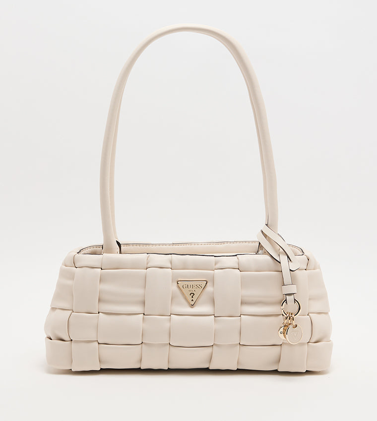 Guess Marion Woven Shoulder Bag