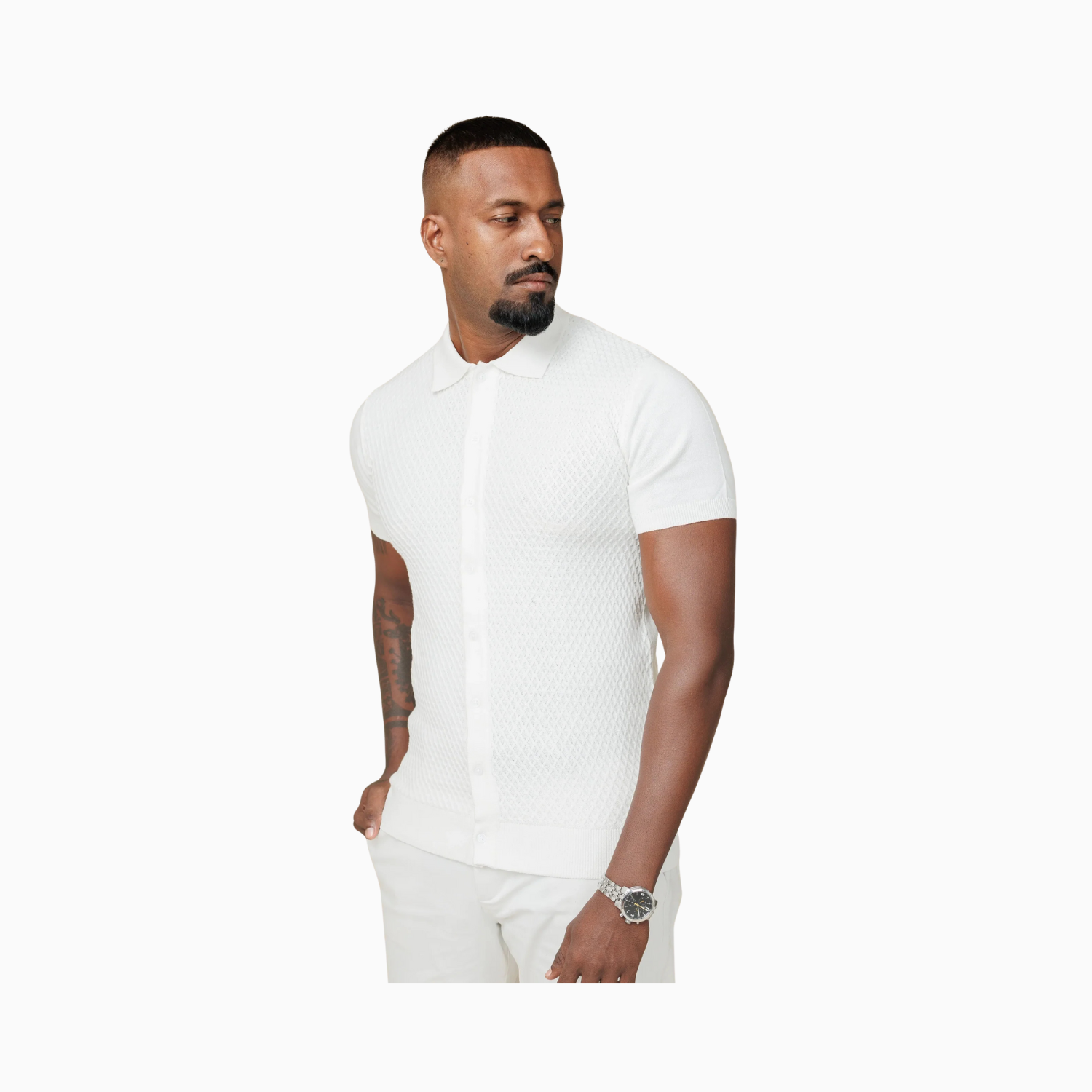 LCY Diamond Weave Heritage Polo - Buttoned Edition