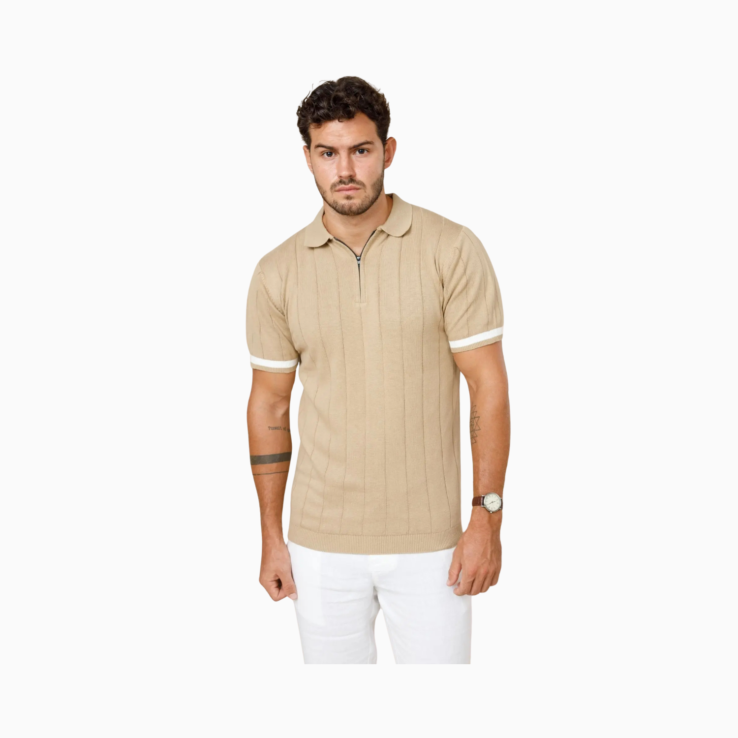 LCY Legacy Wide Rib Knitted Polo