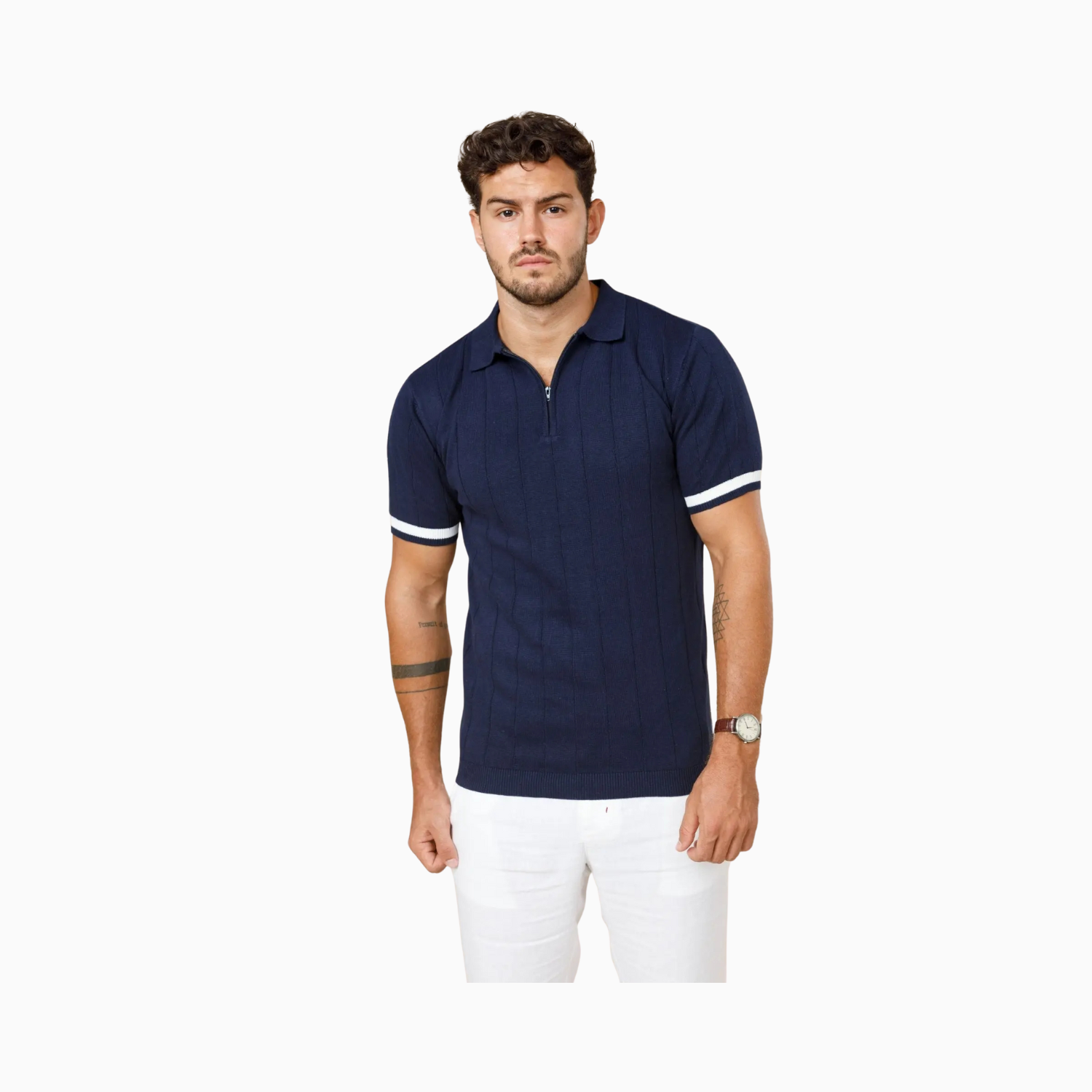LCY Legacy Wide Rib Knitted Polo
