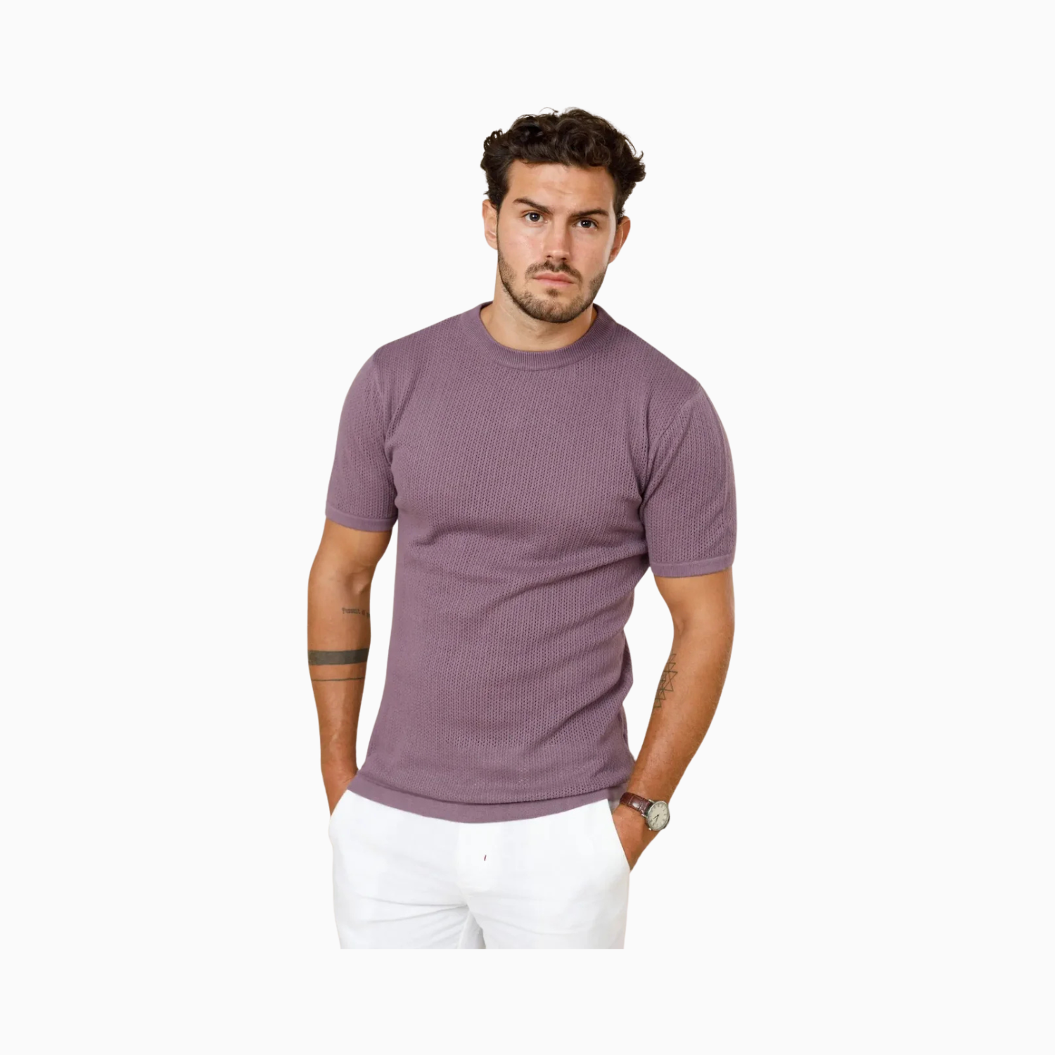 LCY Ottis Signature Knitted Crew Neck Tee