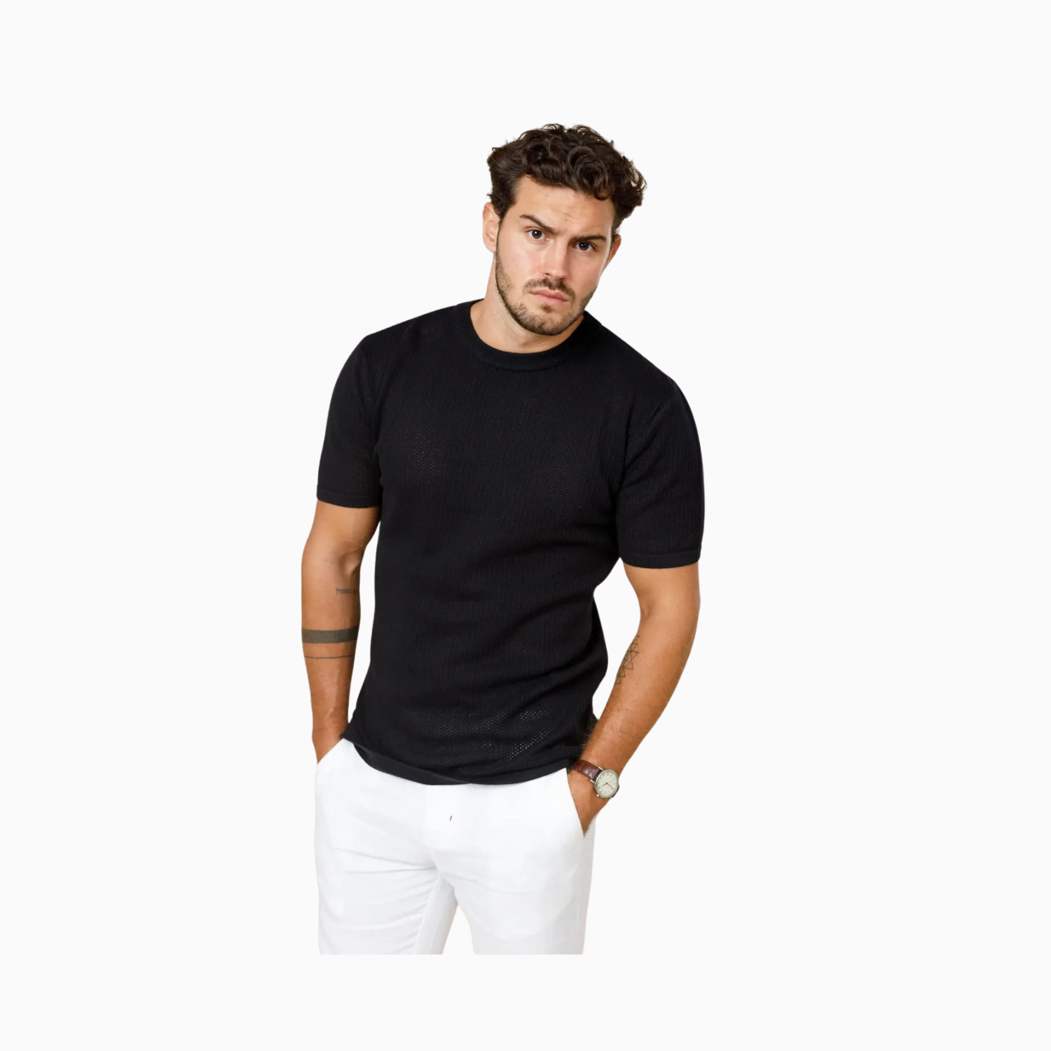 LCY Ottis Signature Knitted Crew Neck Tee