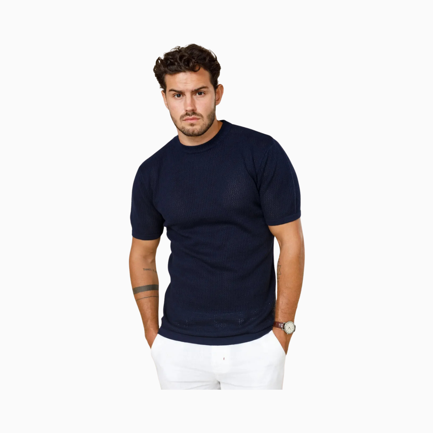 LCY Ottis Signature Knitted Crew Neck Tee