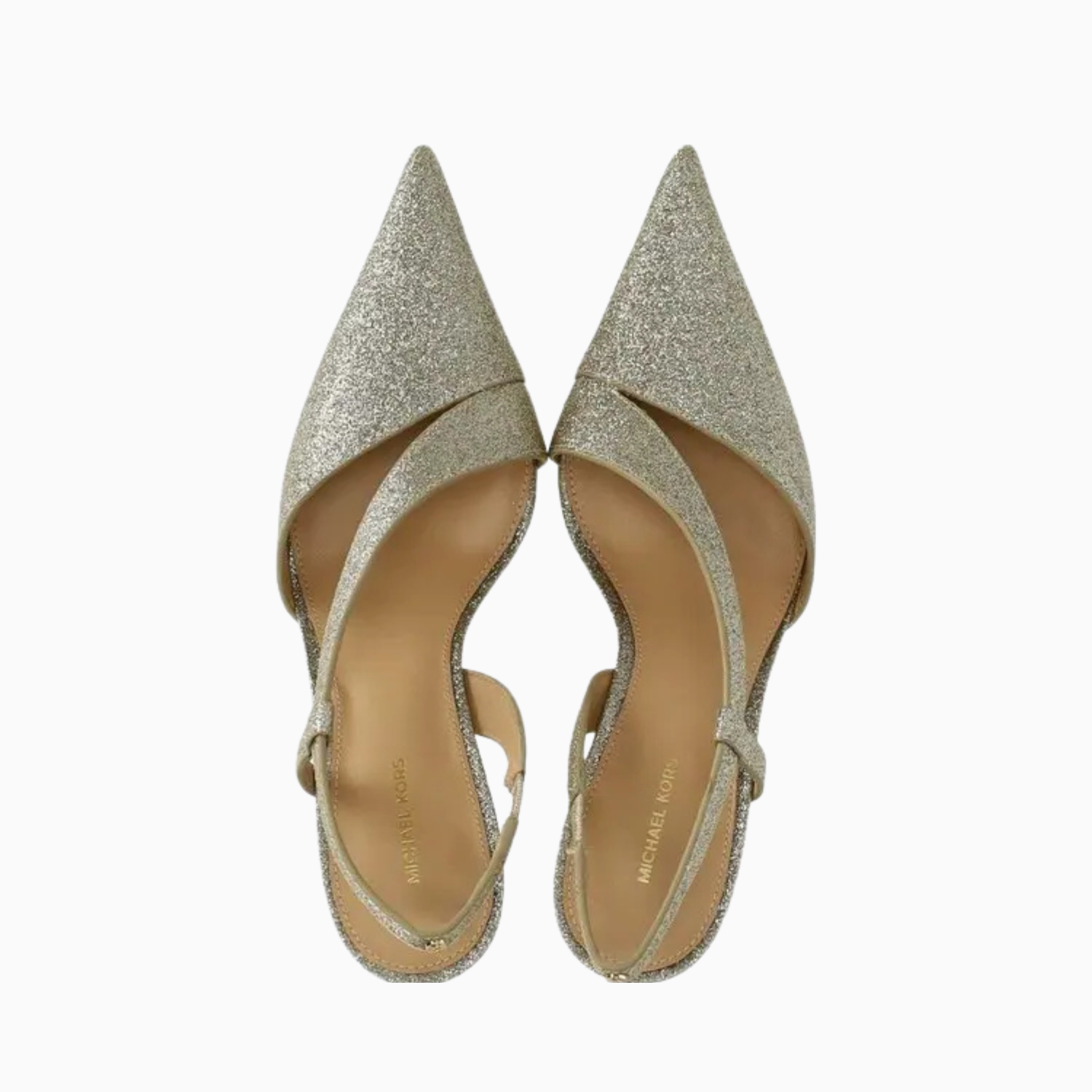 Michael Kors Jaida Glitter Embellished Leather Pump