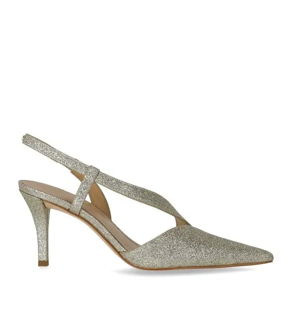 Michael Kors Jaida Glitter Embellished Leather Pump