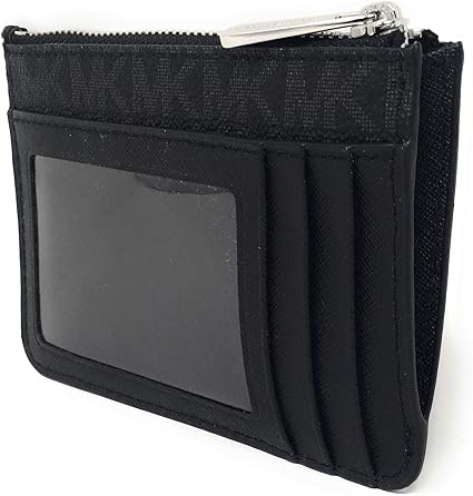 Michael Kors Signature Zip Card Case — Black 35H8SFTP1B