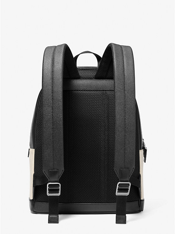 Michael Kors Cooper Two-Tone Canvas Dome Backpack