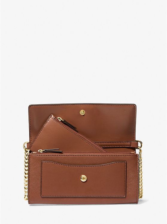 7 Michael Kors Jet Set Medium Safina Leather 2-in-1 Convertible Crossbody Bag