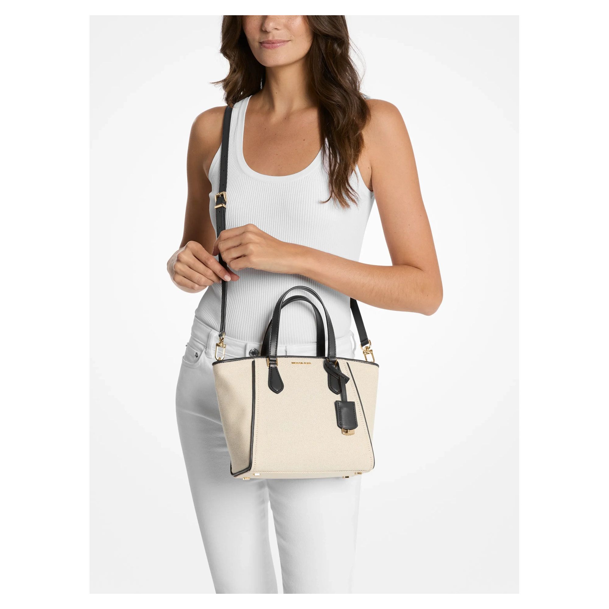 Lavishloft Official Repair Pending Batch 7 Row 181 — Michael Kors Taryn Small Canvas Convertible Crossbody Bag — image 4