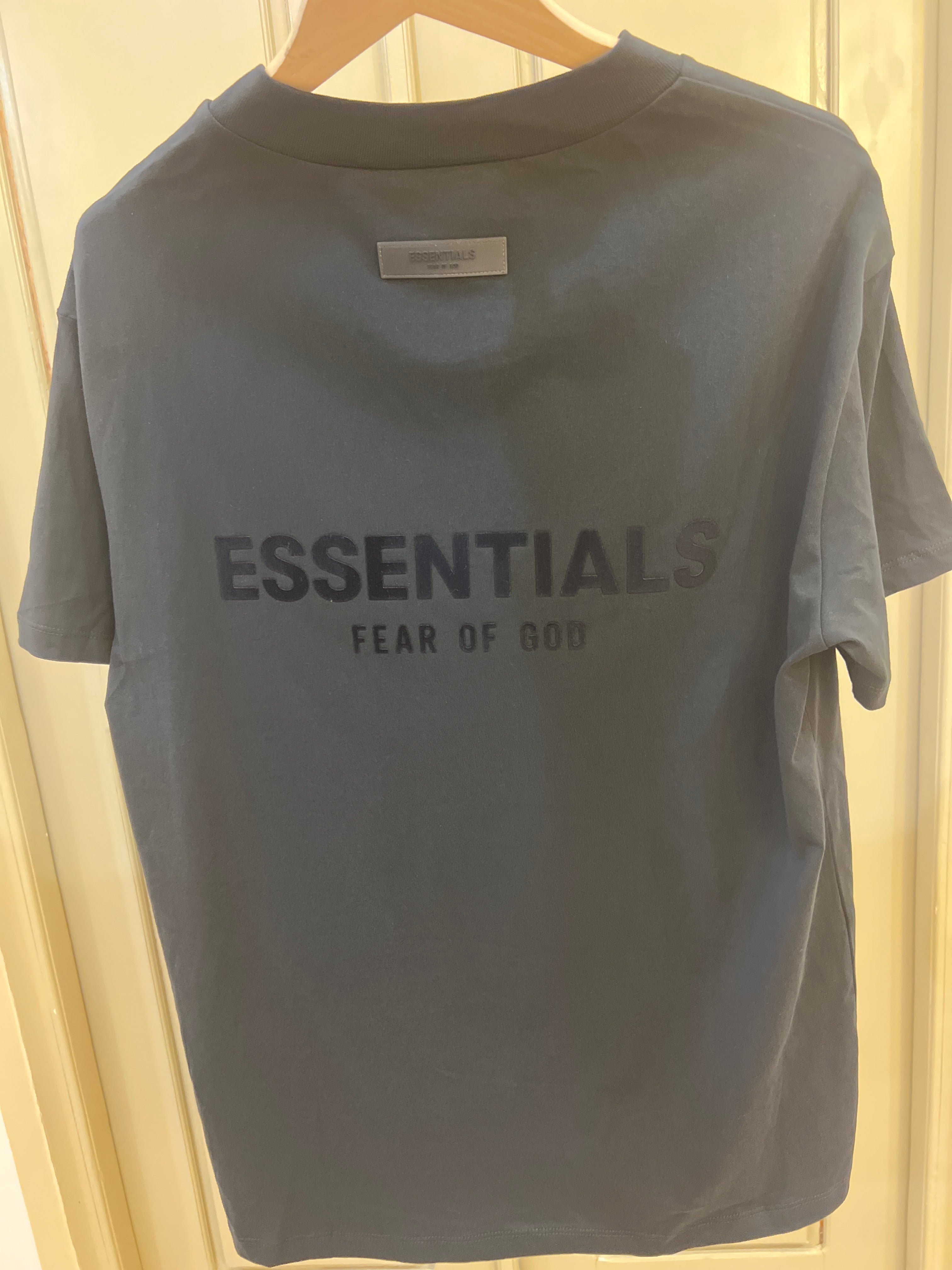 Fear of God Essentials t-shirt features a tonal embroidered logo on the chest