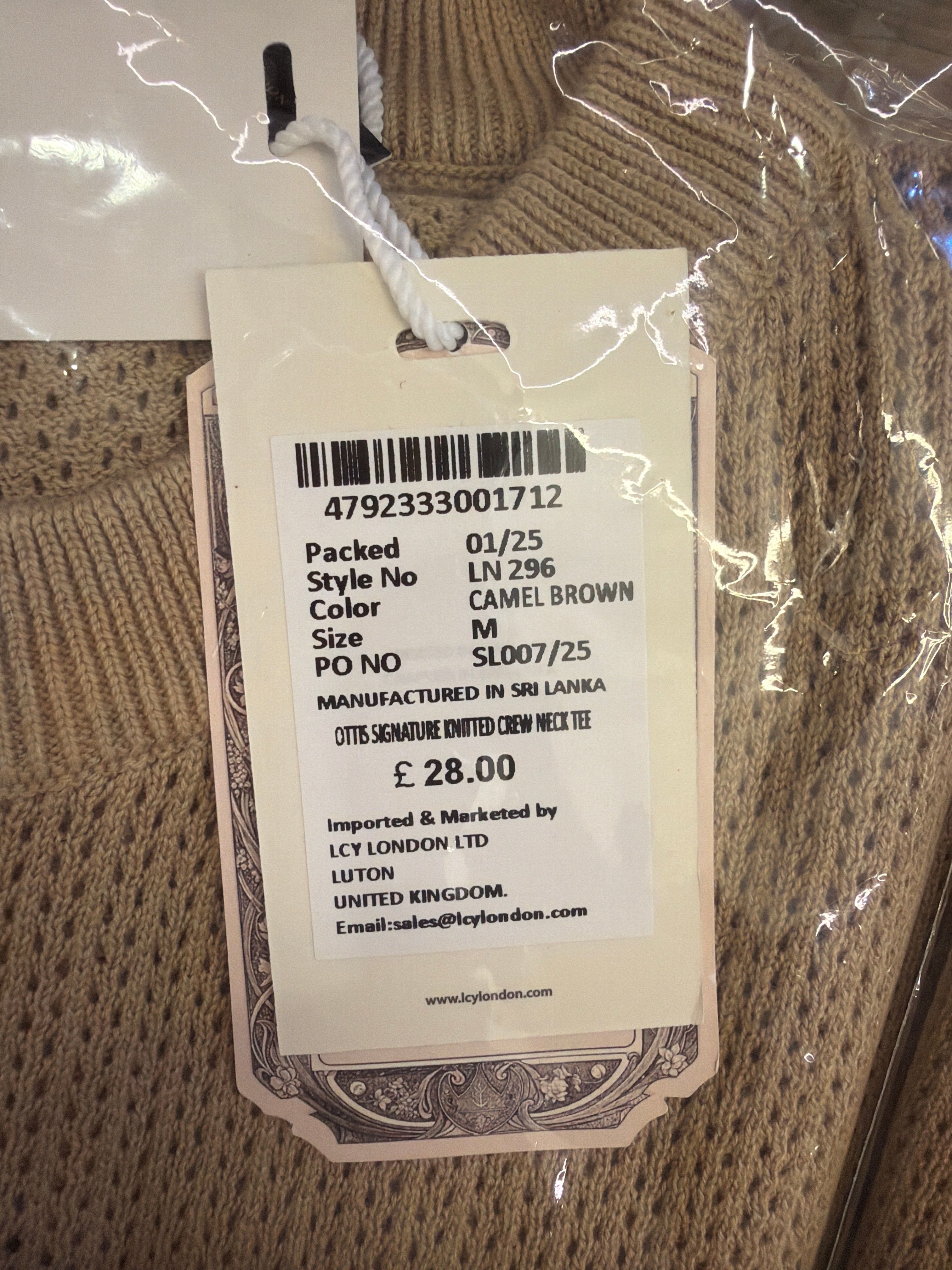 LCY Ottis Signature Knitted Crew Neck Tee