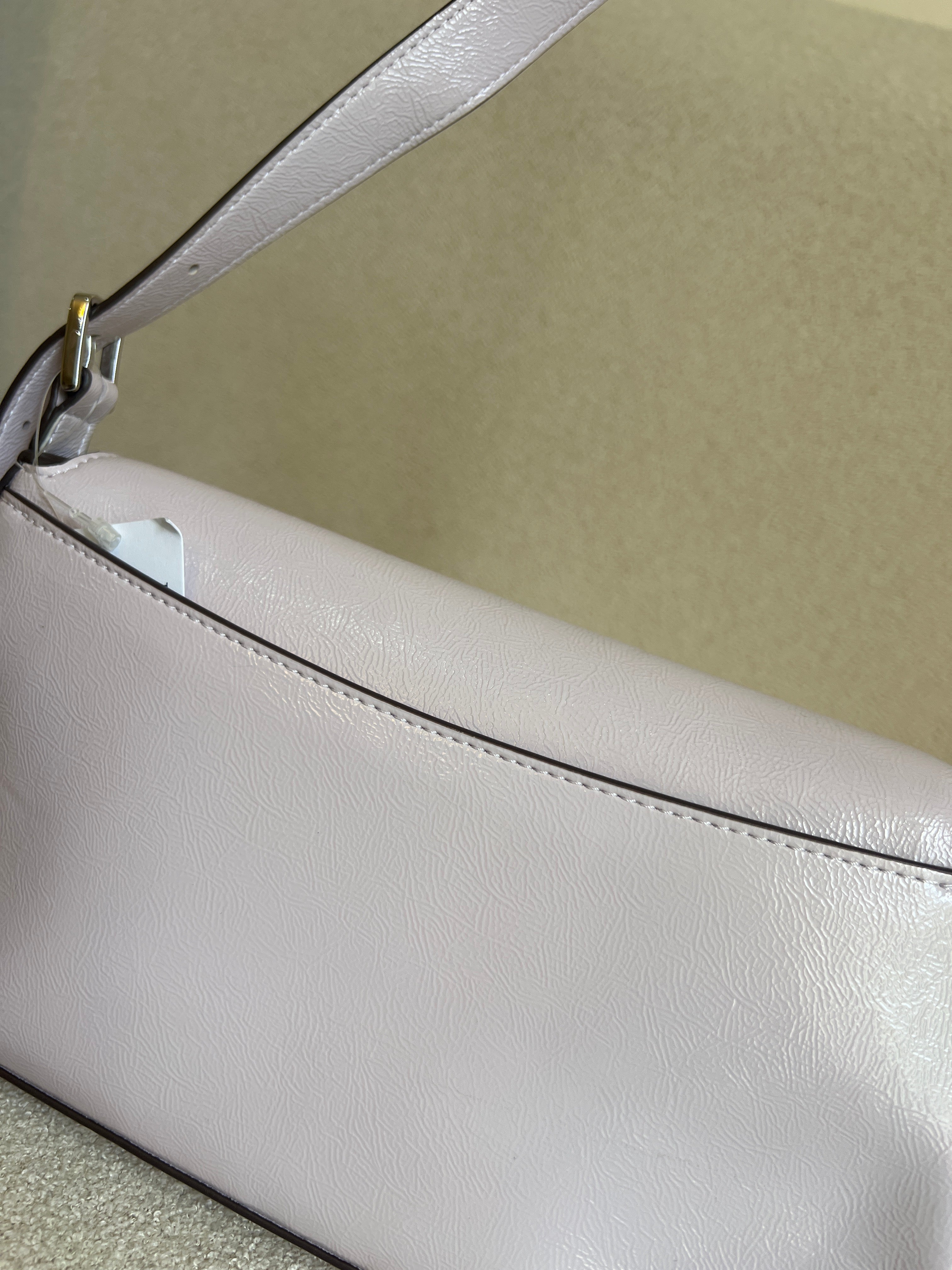 Kate Spade Bridget Small Flap Shoulder Bag in a crinkle patent leather finish