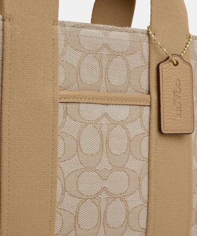 Coach Smith Tote Bag in signature jacquard with a detachable strap