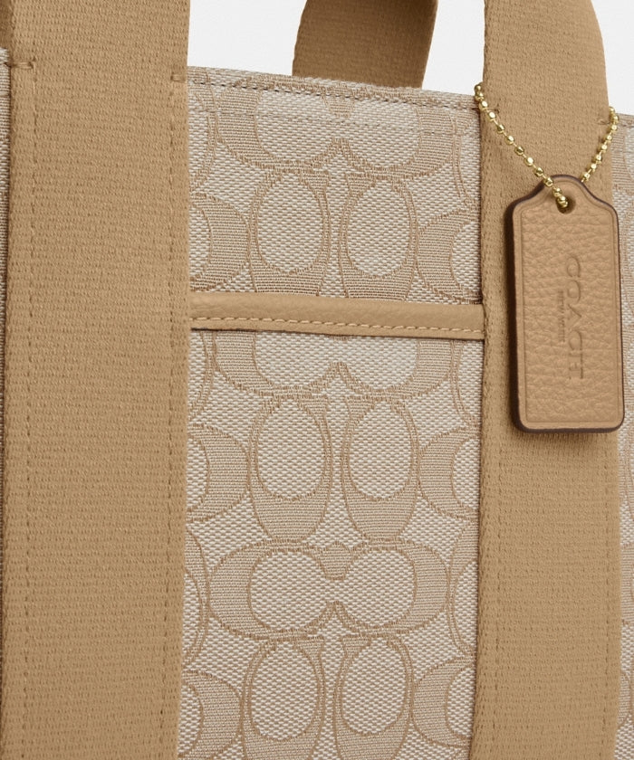 Coach Smith Tote Bag in signature jacquard with a detachable strap