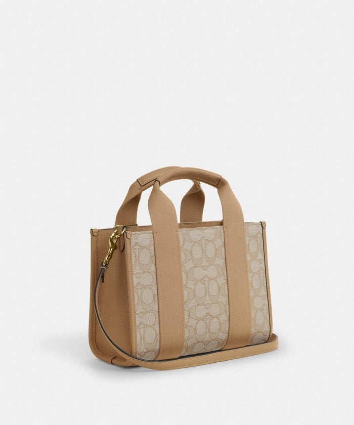 Coach Smith Tote Bag in signature jacquard with a detachable strap