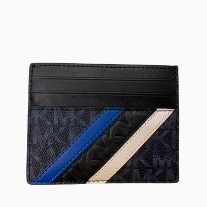 24 Michael Kors Mens Greyson Color-Block Logo Tall Card Case