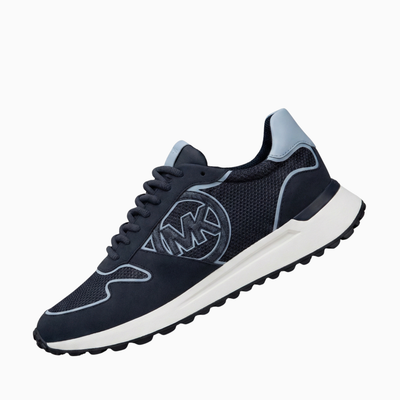 Michael Kors Dax Leather Slip-On Sneaker — Navy