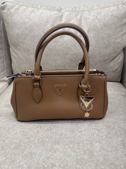 Guess Saddle Tan Doretta Satchel Bag