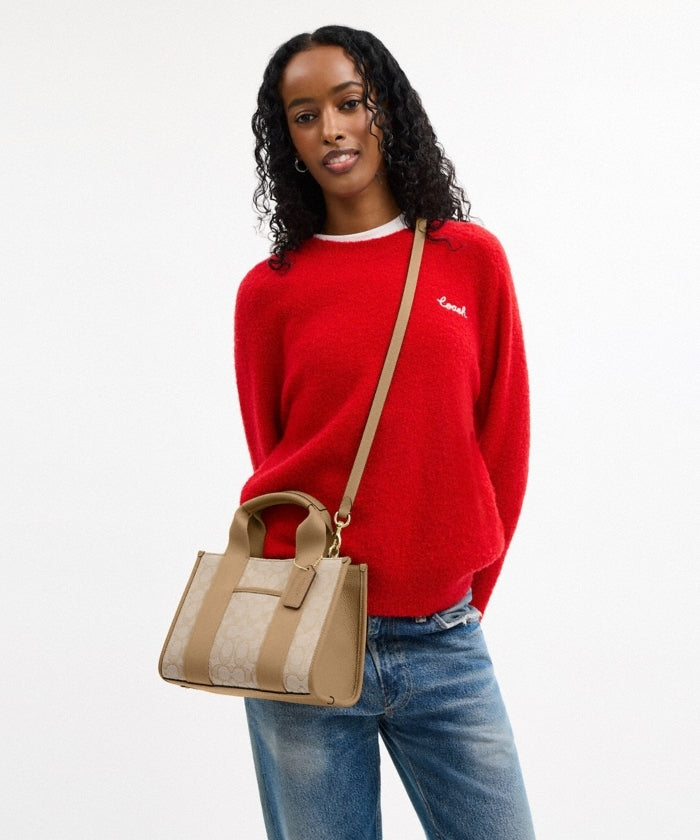 Coach Smith Tote Bag in signature jacquard with a detachable strap