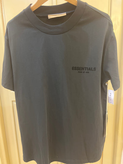 Fear of God Essentials t-shirt features a tonal embroidered logo on the chest