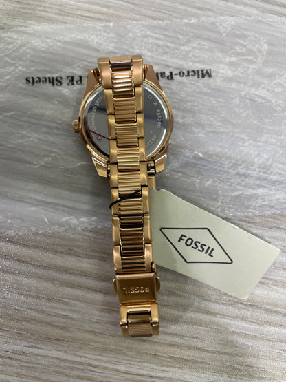 Fossil Scarlette Quartz Crystal Silver Dial Ladies Watch