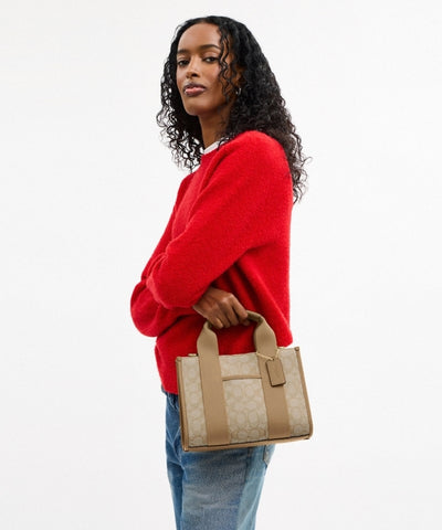 Coach Smith Tote Bag in signature jacquard with a detachable strap