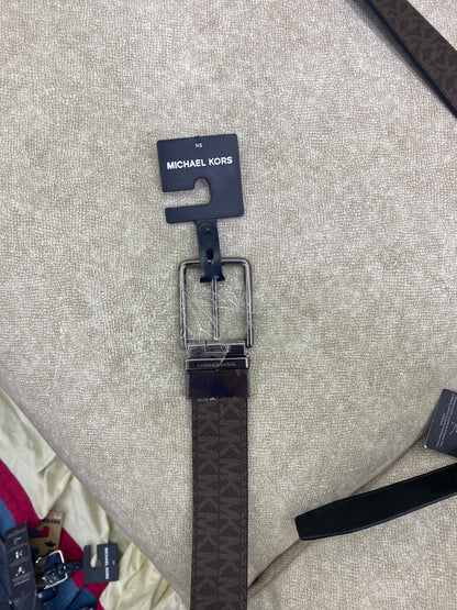 Michael Kors Reversible Logo and Leather Belt