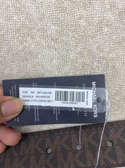 Michael Kors Reversible Logo and Leather Belt