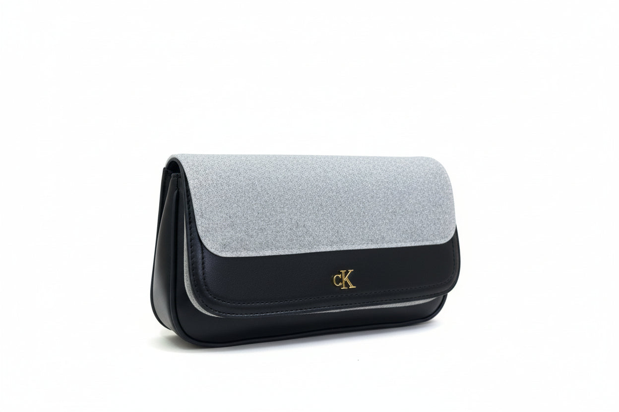 Calvin Klein Minimal Monogram Shoulder Bag in black